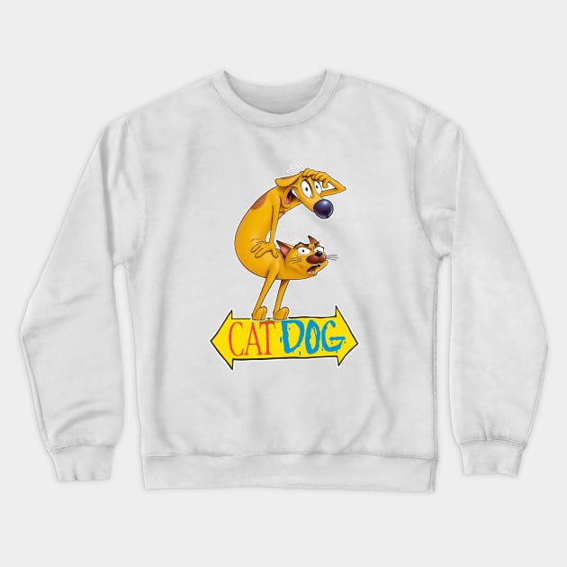 CATDOG Crewneck Sweatshirt by Wilcox PhotoArt